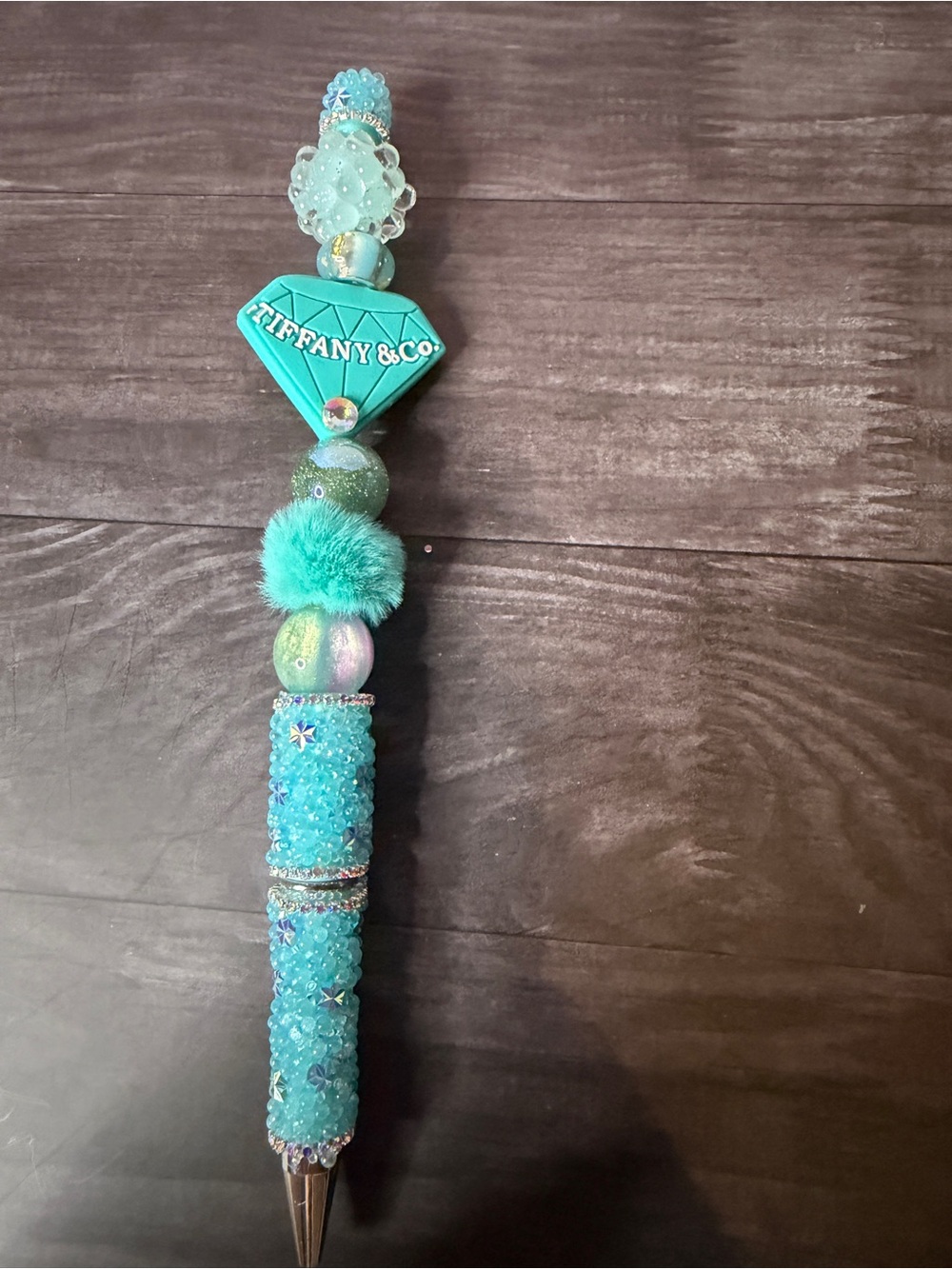 Tiffany & Co. Turquoise Beaded Pom-Pom Statement Pen
